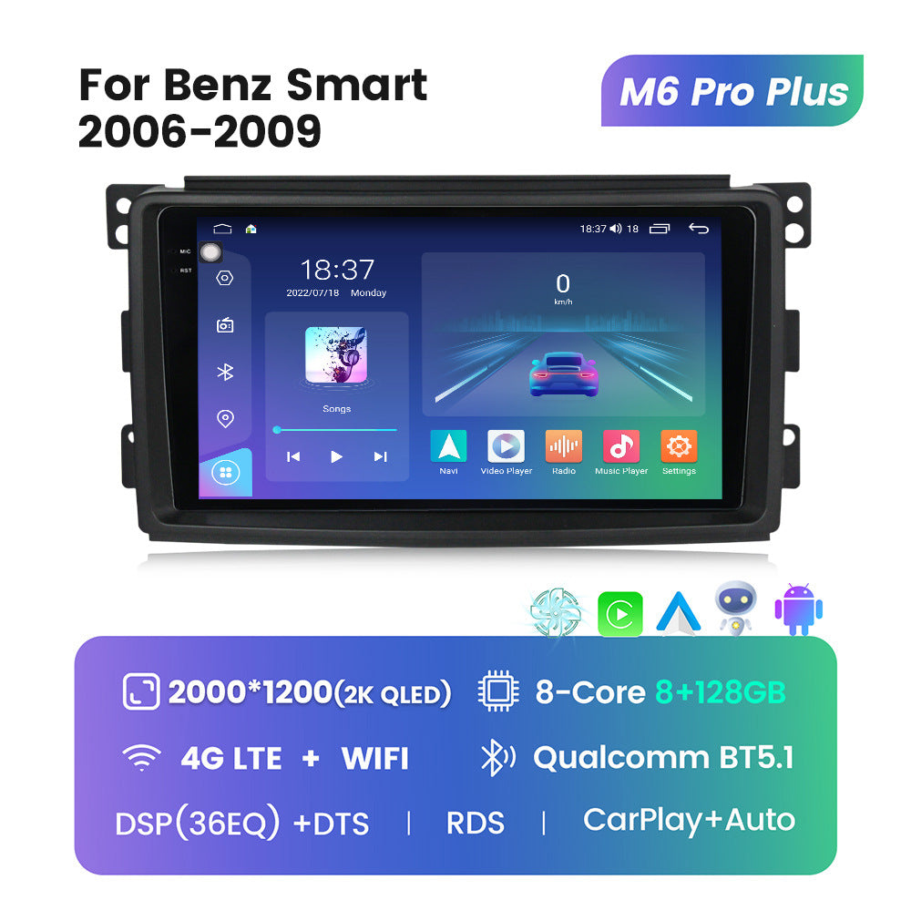 Suitable for Mercedes-Benz Smart W451 06-09 modified Android large-screen central control car machine navigation M6Pro