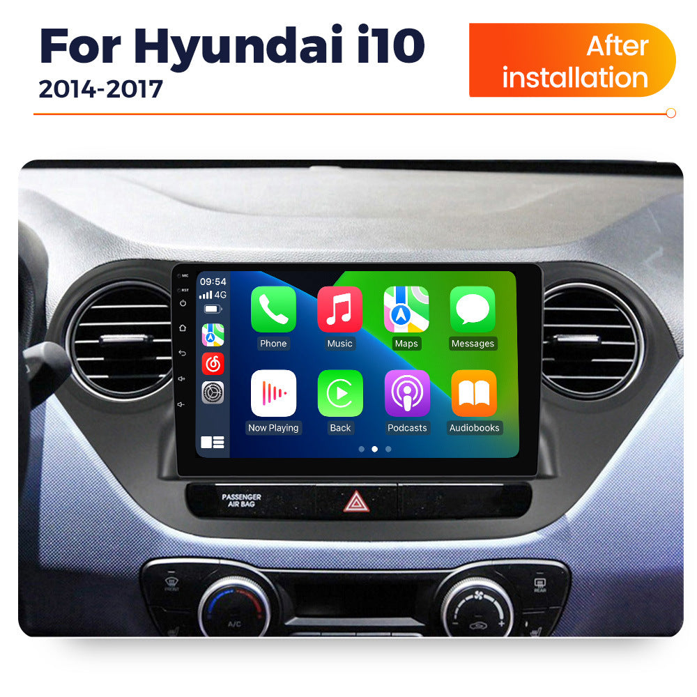 Compatible with Hyundai I10 2014-2017 Android Large Screen Central Control Navigation Radio 8+256G