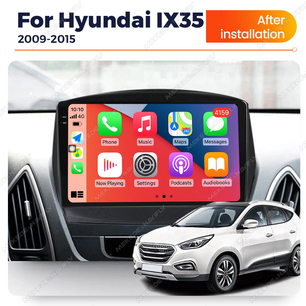 Applicable to modern IX35 09-15 Android large screen central control car navigation radio screen Bluetooth Carplay
