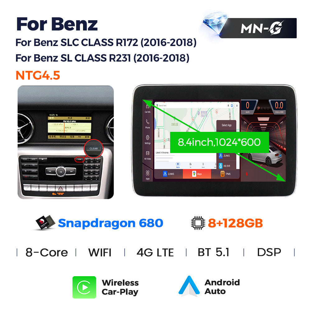 Suitable for benz slk r172 sl r231 2011-2015 mercedes-benz slk android car navigation