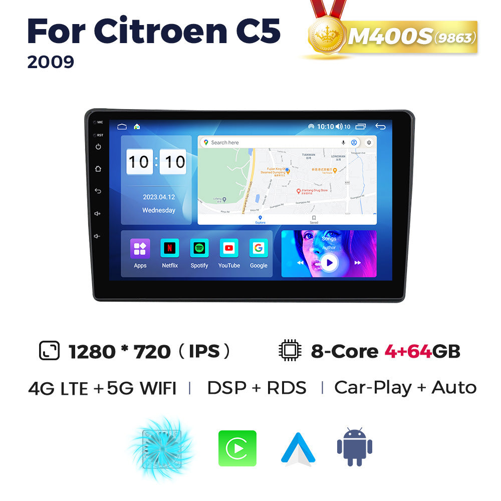 Compatible with Citroën C5 2009-2017 Android Large-Screen Central Control Navigation Radio 8+256GB