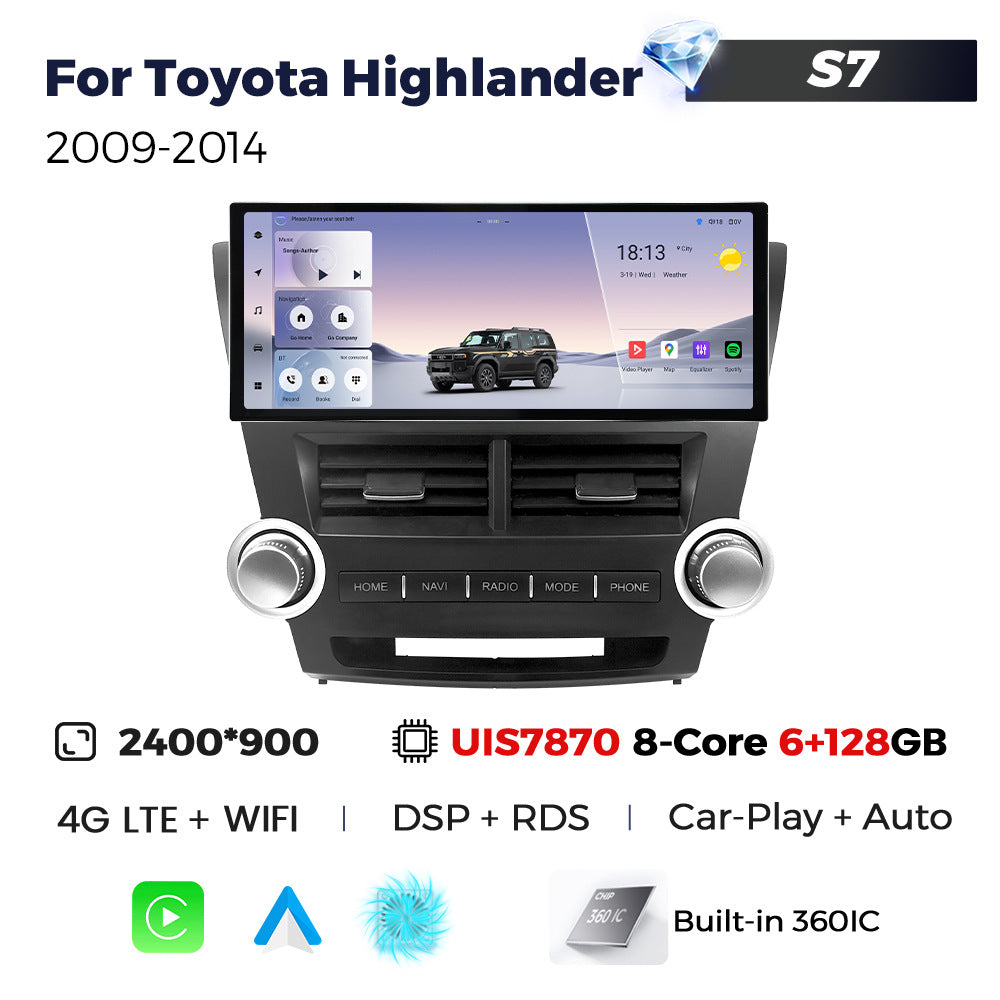 Suitable for toyota highlander 2009-2014 highlander 12.3inch android vertical screen navigator