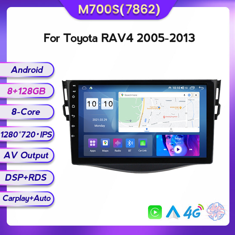 Suitable for Toyota Rav4 05-13 modified Android large screen central control car navigation screen 8 + 128G