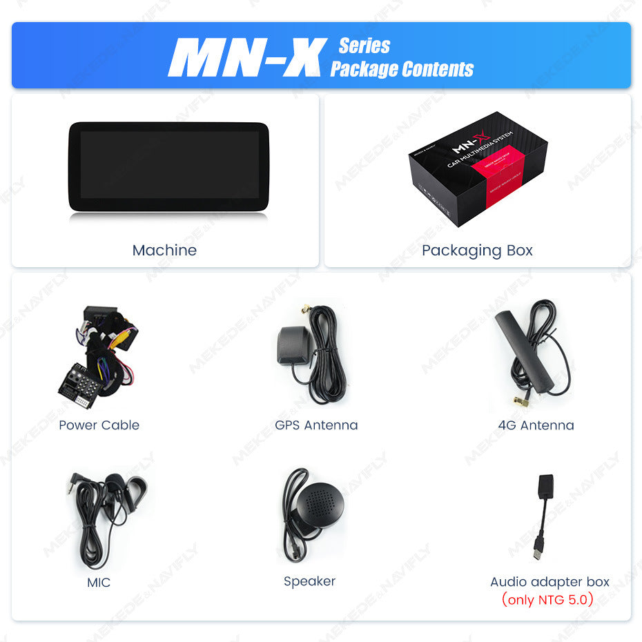 Compatible with Mercedes-Benz G-Class W463 G63 2012-2019 MN-X Android Large-Screen Central Control Navigation Radio