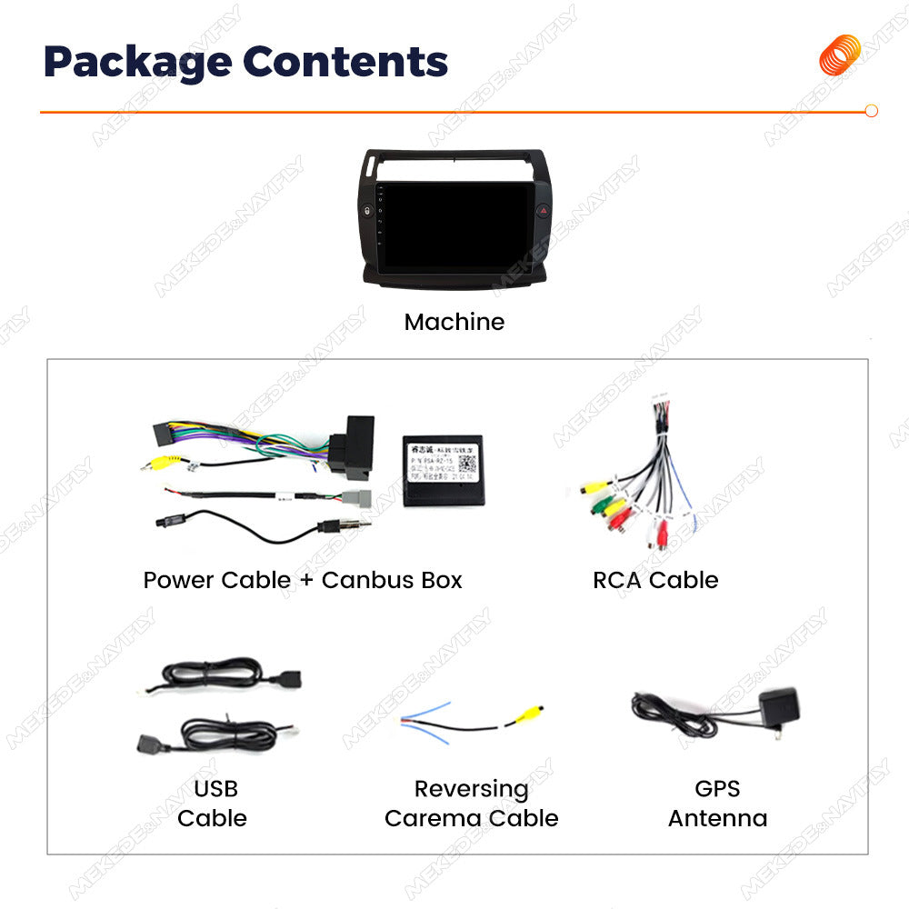 For Citroen C4 04-14 Android Car GPS Navigation MP5 Bluetooth Car Player Carplay