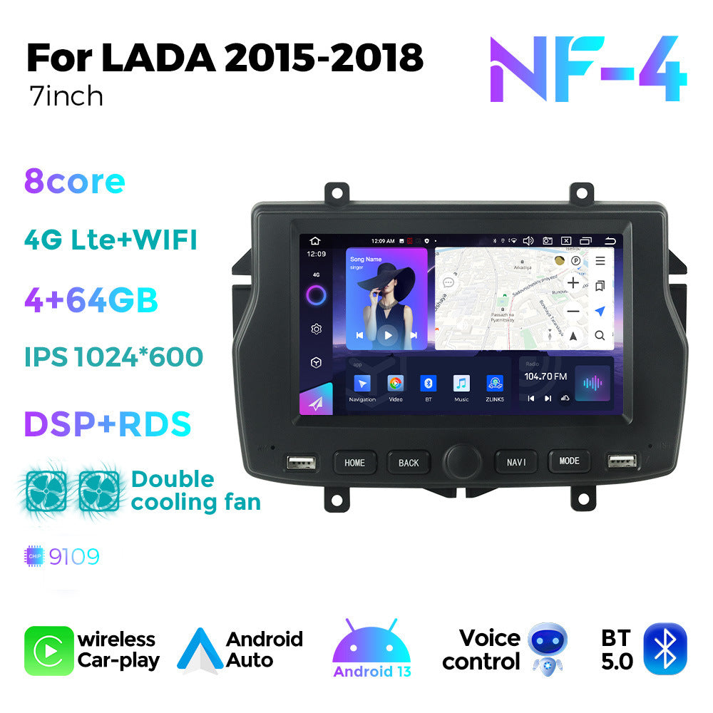 Suitable for lada 2015-2018 russian lada special 7" car android navigator with knob