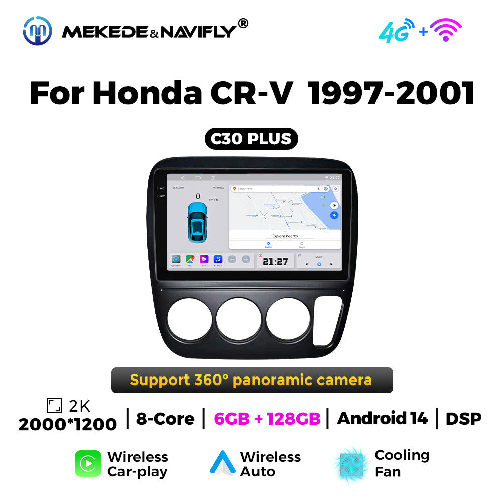 Applicable to Honda CRV 97-01 Android large-screen central control car navigation radio screen