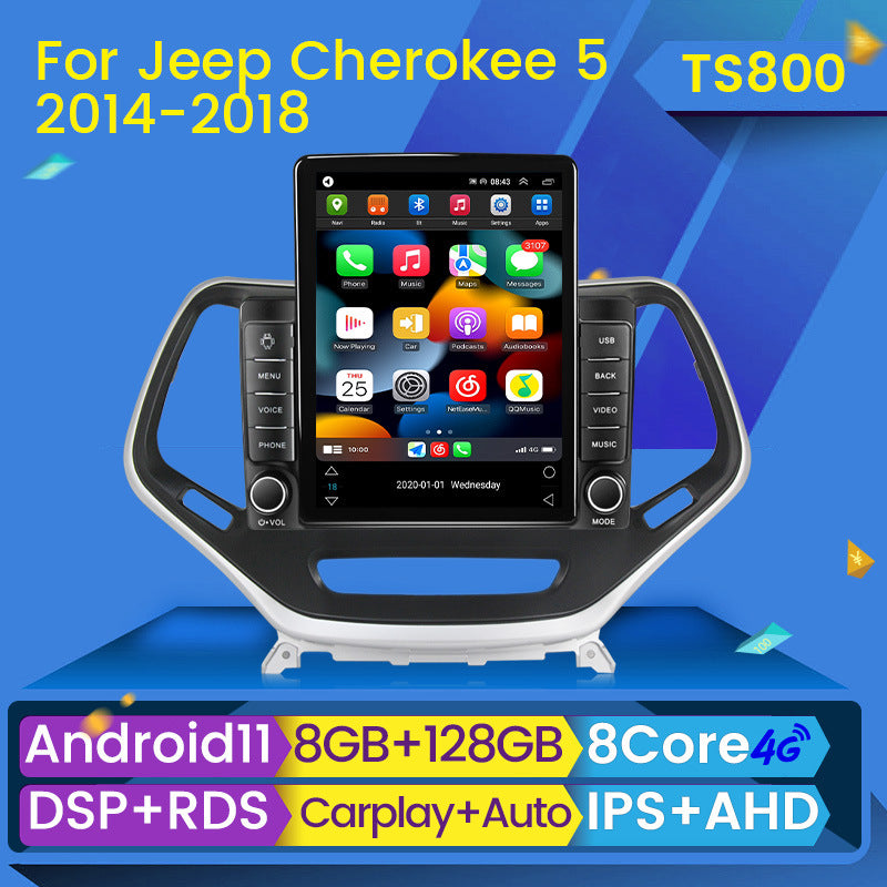 Cross-border wholesale supply of cherokee 5 jeep cherokee vertical screen car android navigation system smart player