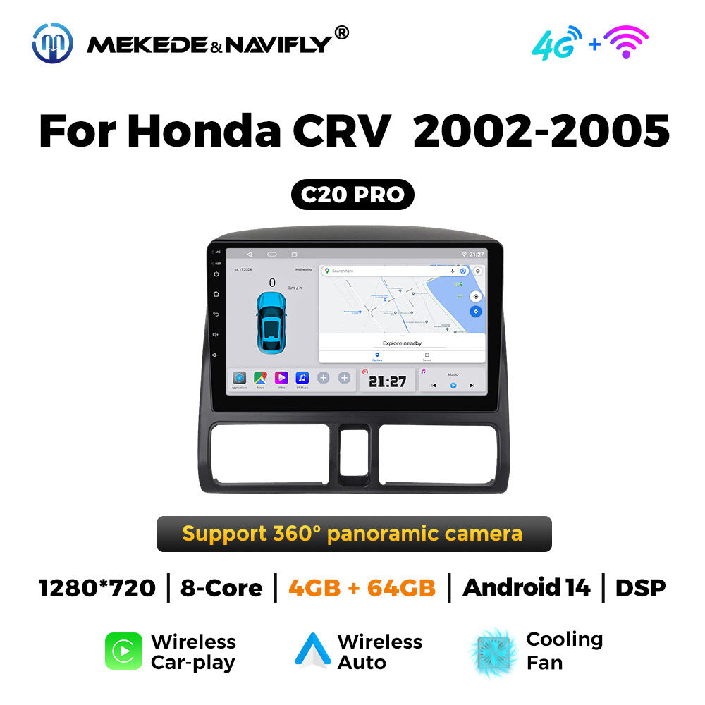 Applicable to Honda CRV 02-05 Android large screen central control car navigation radio screen