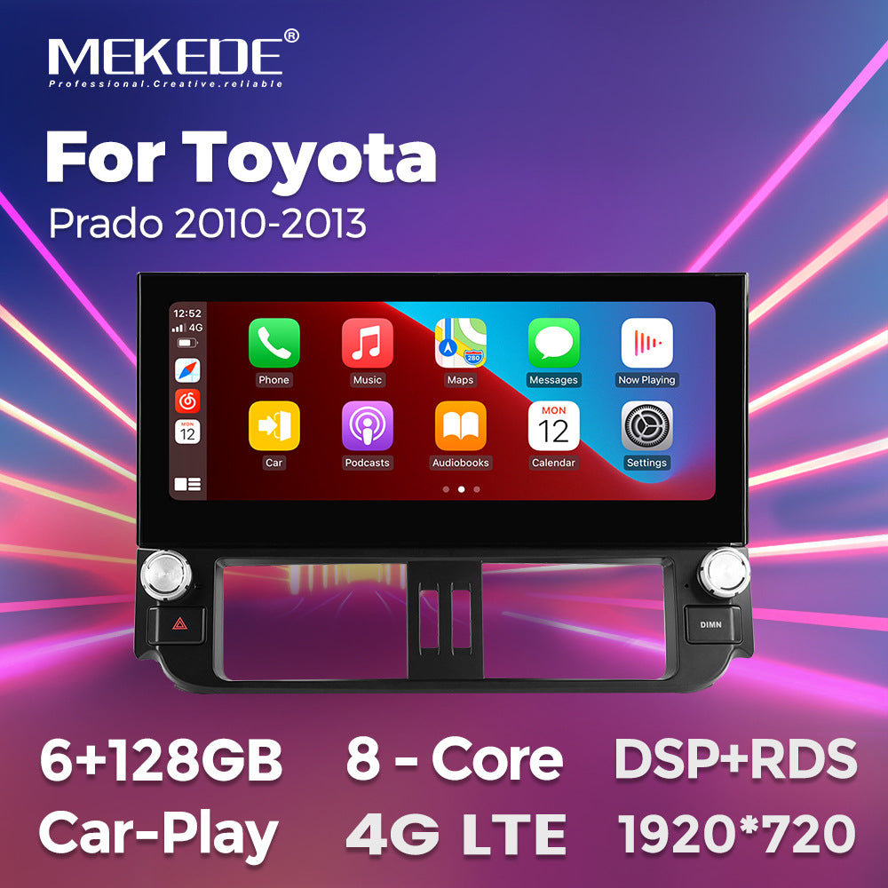 Applicable to Toyota Overbearing Prado 2010-2013 horizontal screen Android large screen central control navigation Bluetooth Carplay