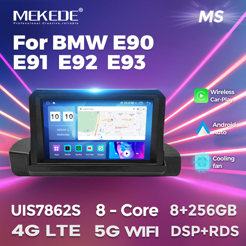 Compatible with BMW 3 Series E90, E91, E92 Android large screen, central control in-car navigation radio, 256G screen