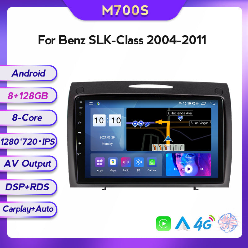 Suitable for 04-11 mercedes-benz slk-class center console large screen android navigation system with car-installed smart wireless carplay