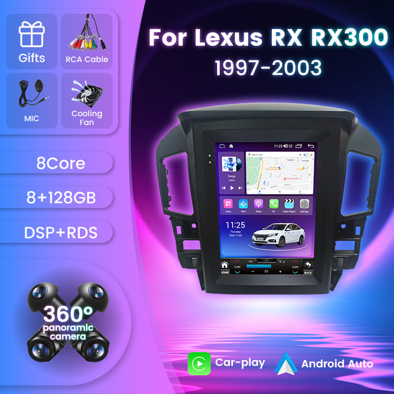 Suitable for lexus rx rx300 rx330 rx350 rx400 rx450 vertical screen android navigator
