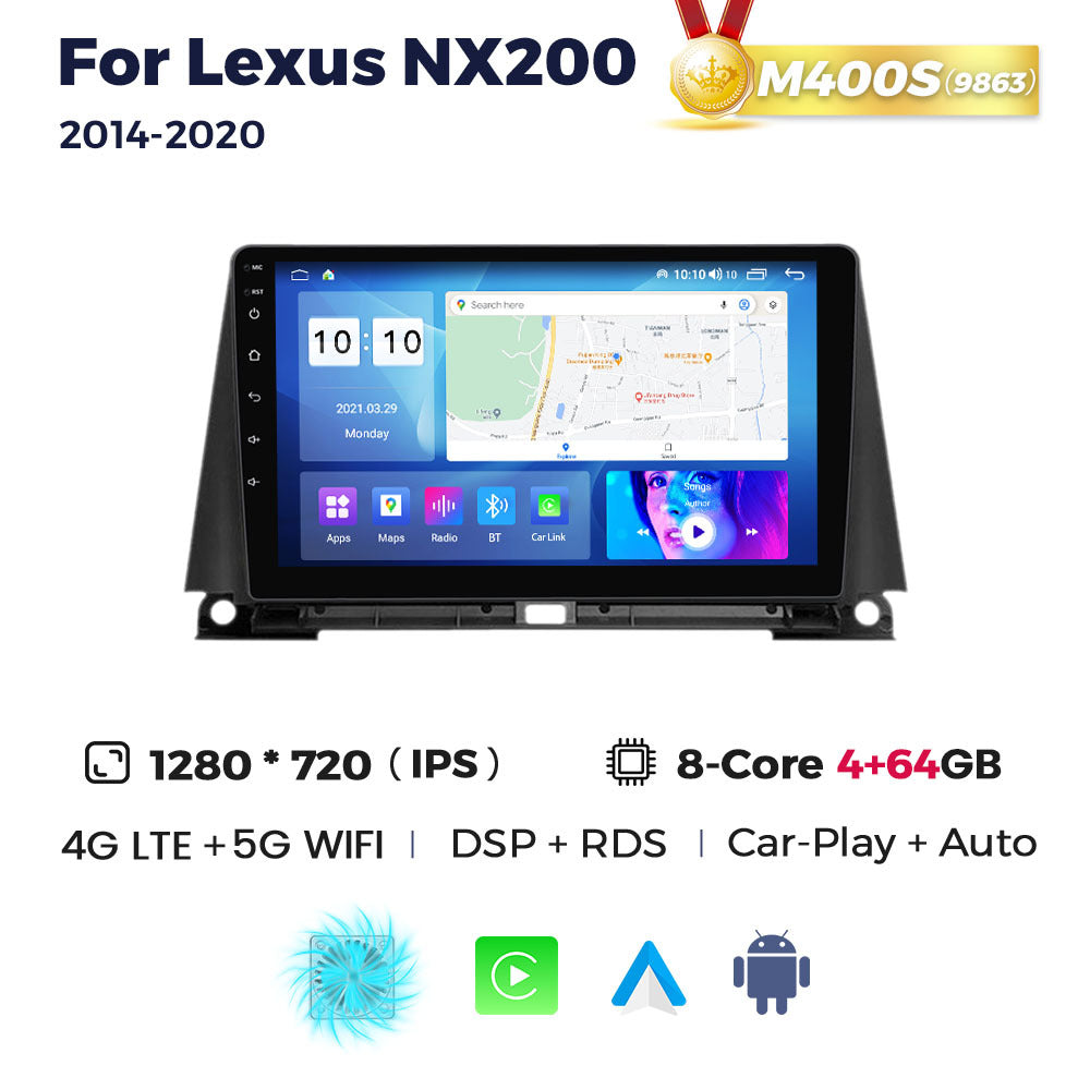 Suitable for Lexus Lexus NX200 14-20 Android Large Screen Central Navigation Radio 8 + 256