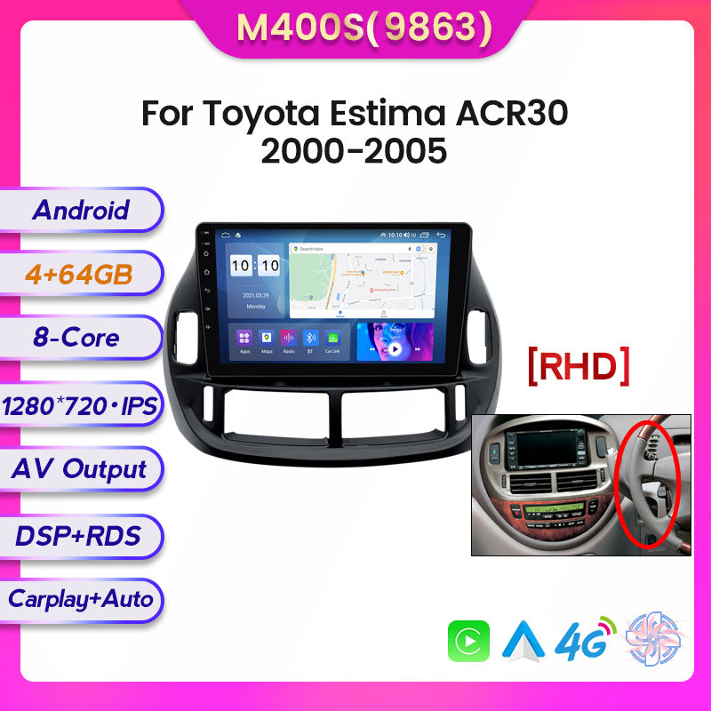 Suitable for 2004 toyota estima acr30, android head unit with wireless carplay for in-car entertainment