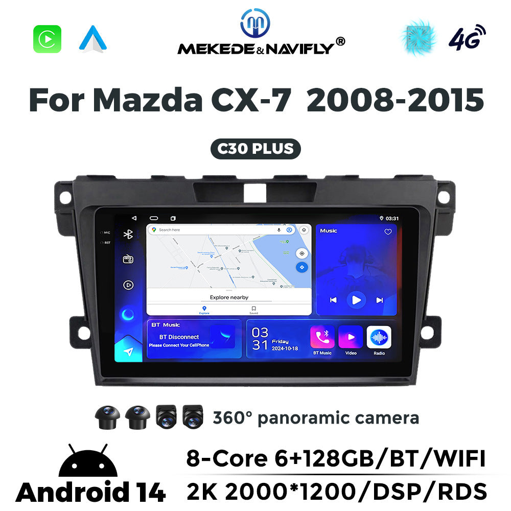 Suitable for Mazda CX-7 08-15 Android large screen central control car navigation radio screen carplay