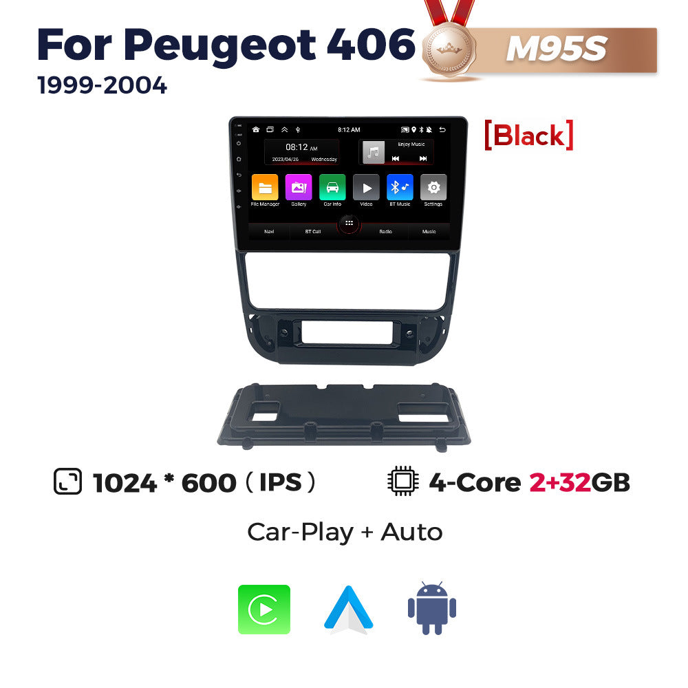 Suitable for Peugeot 406 1999-2004 Android large screen central control navigation radio 8 + 256G