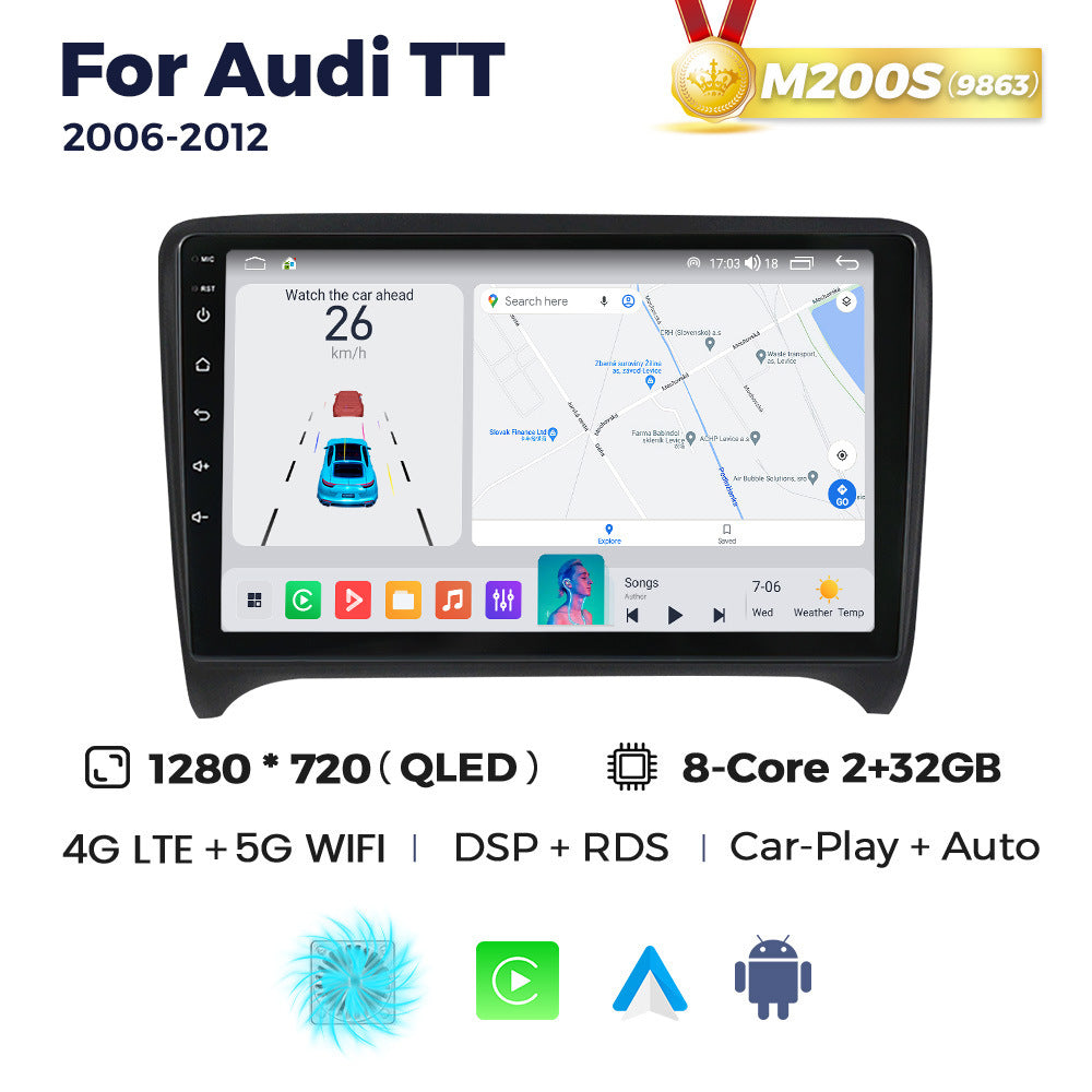 Suitable for audi tt 2008-2014 audi tt/rs restoration smart android large screen car navigator