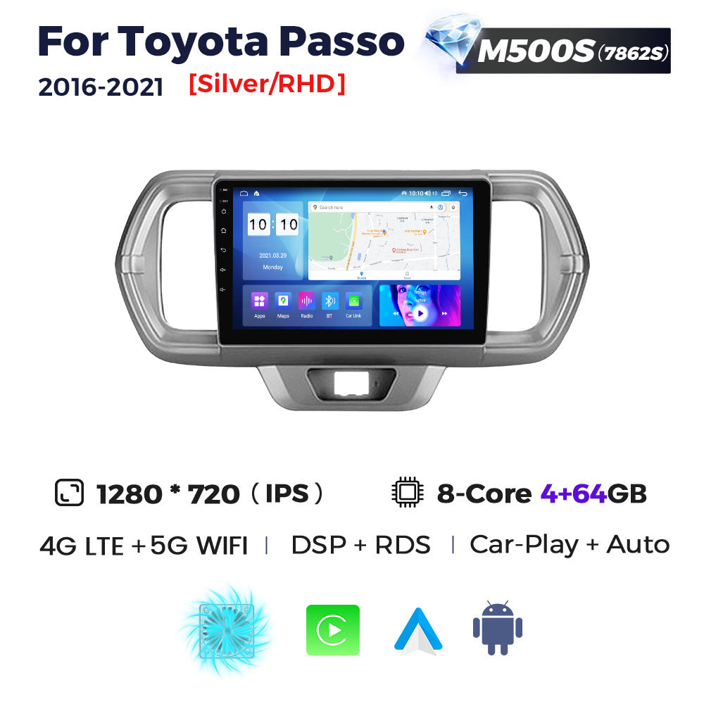 Suitable for toyota passo 2016- 2021 rhd toyota passo car large screen android navigator