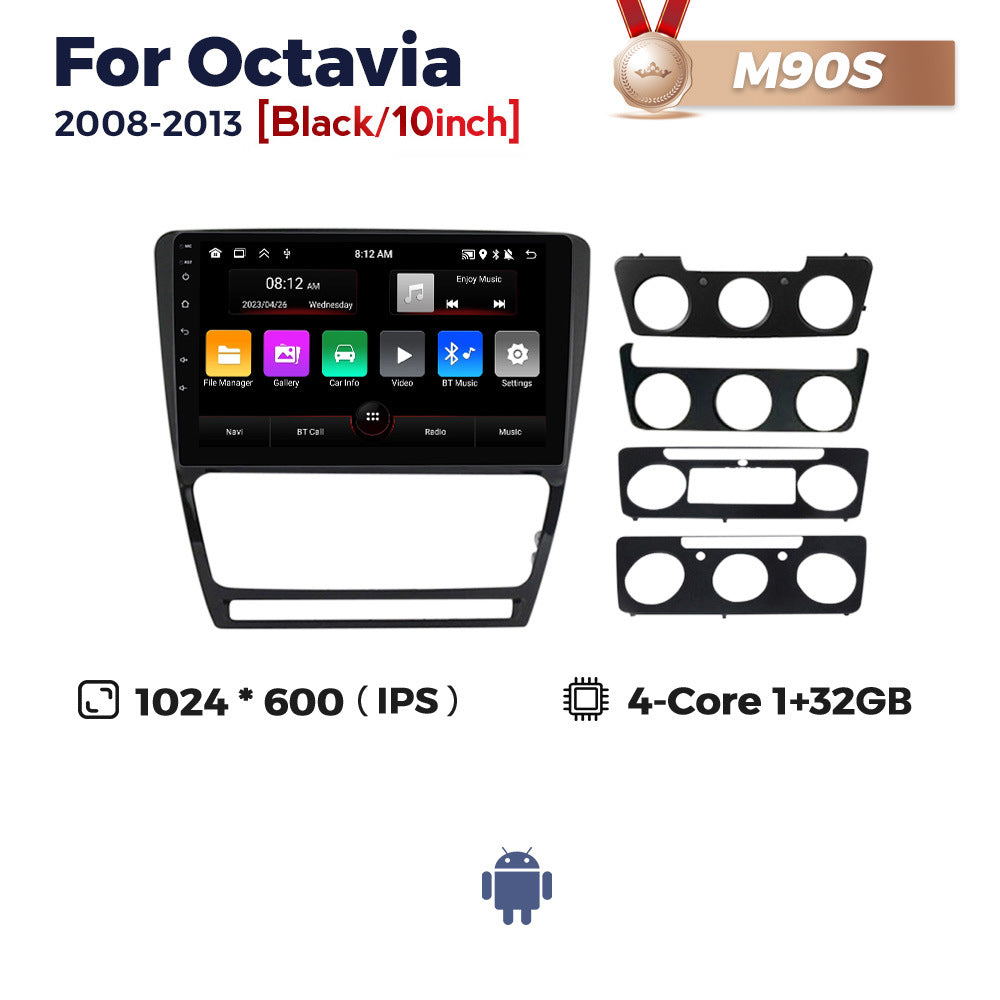 Suitable for skoda octavia android large screen car navigation wireless carplay