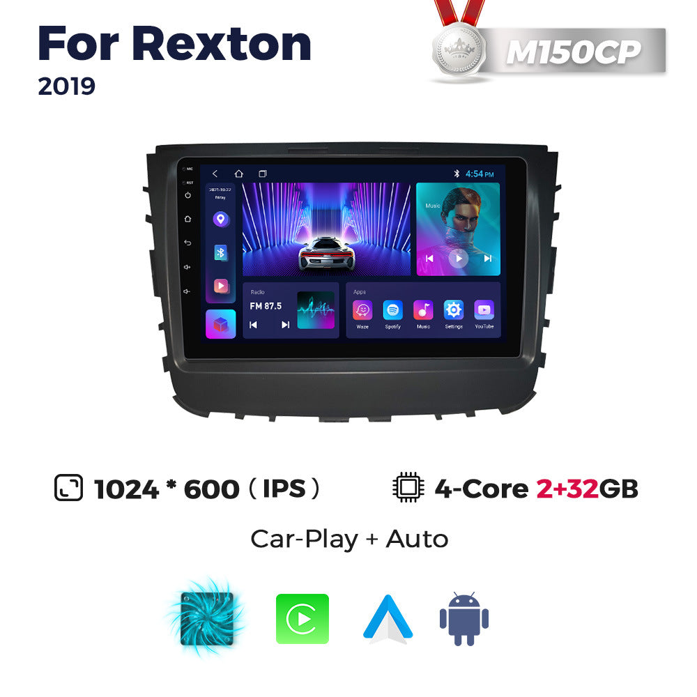 Suitable for ssangyong rexton android large screen car navigation wireless carplay
