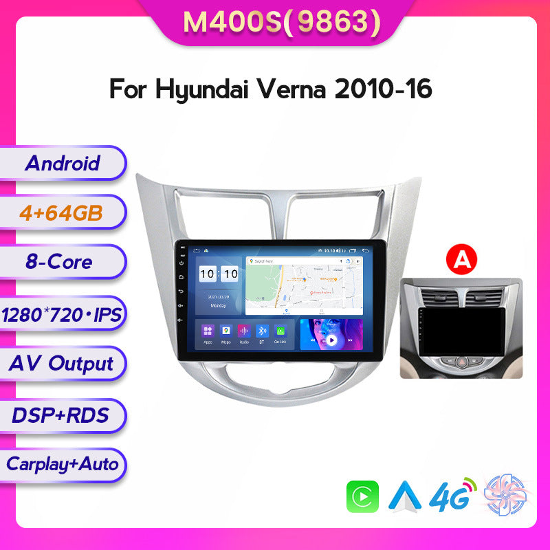 Suitable for hyundai verna android car central control gps navigator wireless carplay