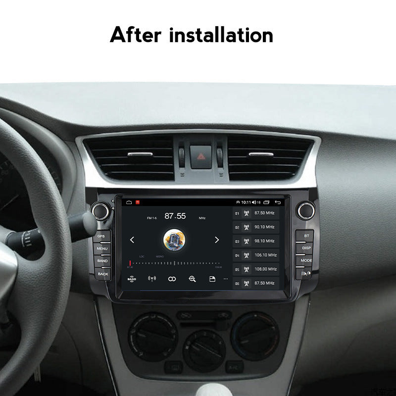 Compatible with Nissan Sylphy 12-18 models modified with a 128GB Android large-screen central control in-car navigation screen