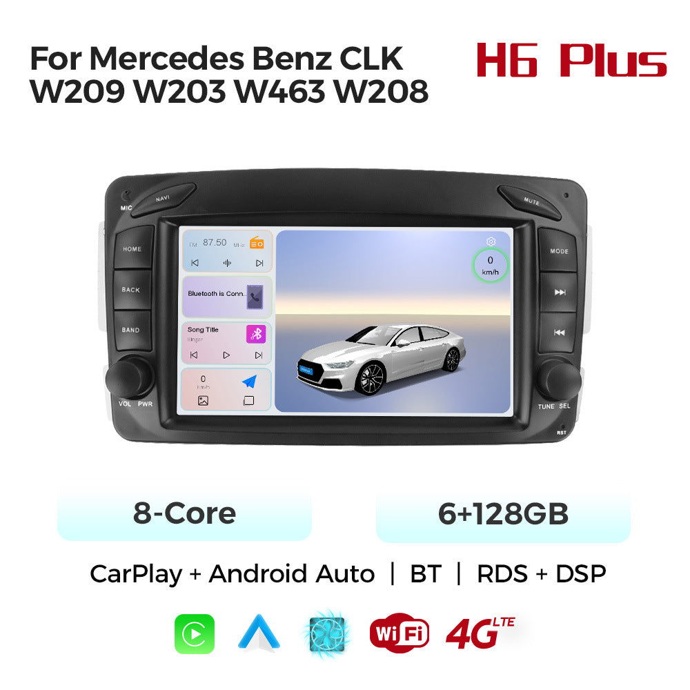 Compatible with Mercedes-Benz CLK W209 W203 W463 Android large-screen central control navigation radio, dedicated button device