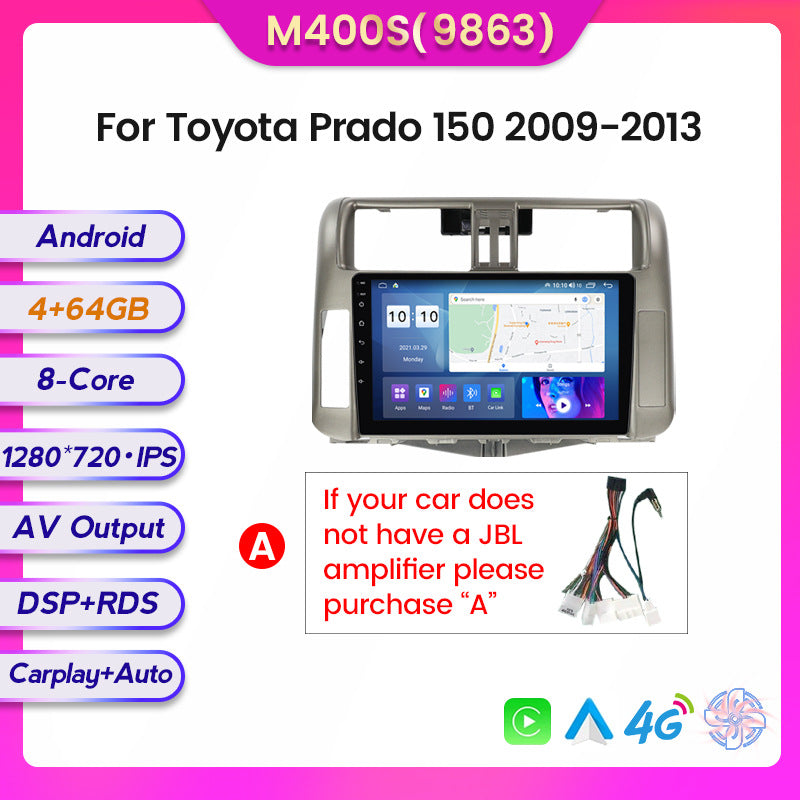 Suitable for toyota prado 150 2010-2013 toyota overbearing prado android car navigation