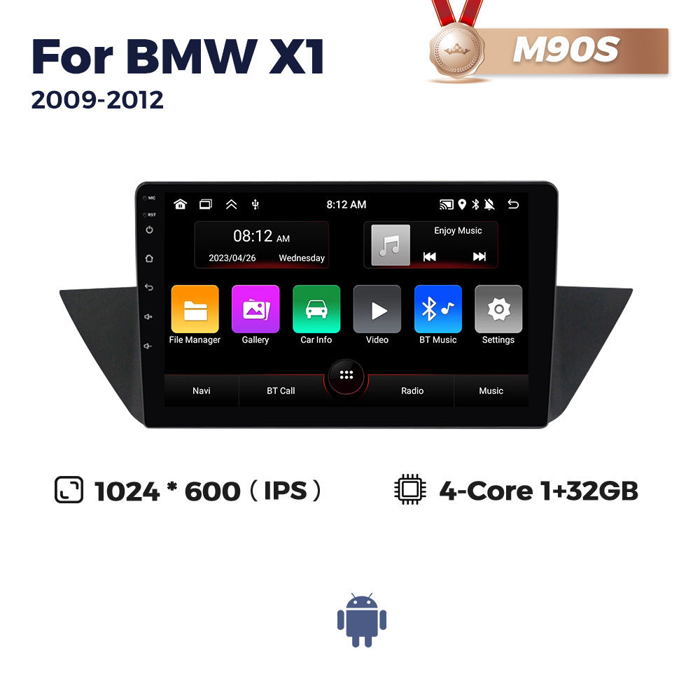 Applicable to BMW X1 E84 09-12 Android large screen central control car navigation radio screen 8 + 256G