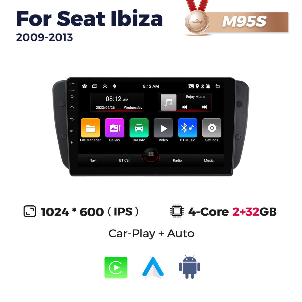 Suitable for SEAT Ibiza 2009-2013 Android large screen central control navigation radio 8 + 256G