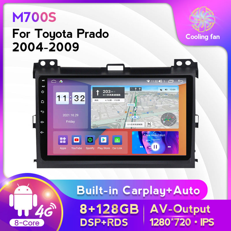 Suitable for Toyota Prado Prado 04-09 modified Android large-screen central control car navigation screen