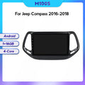 Compatible with Jeep Compass Guide, Android large-screen central control in-car navigation screen 128GB for models 16-2018