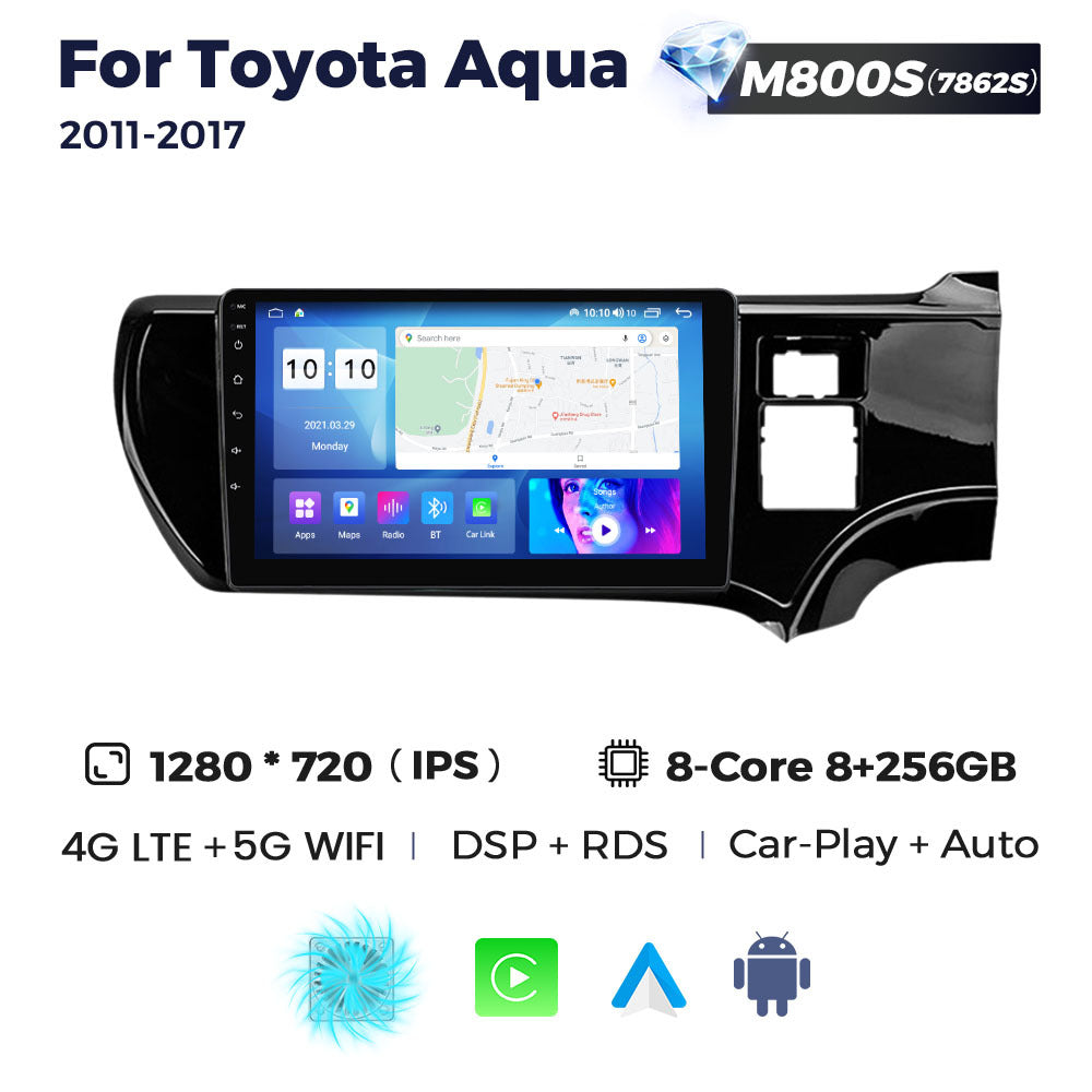 Suitable for toyota aqua 2011-2017 right toyota aqua right-hand drive car android navigator