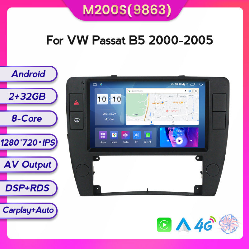 Applicable to Volkswagen Passat B5 Passt 00-05 Android large screen central control car navigation screen 128G