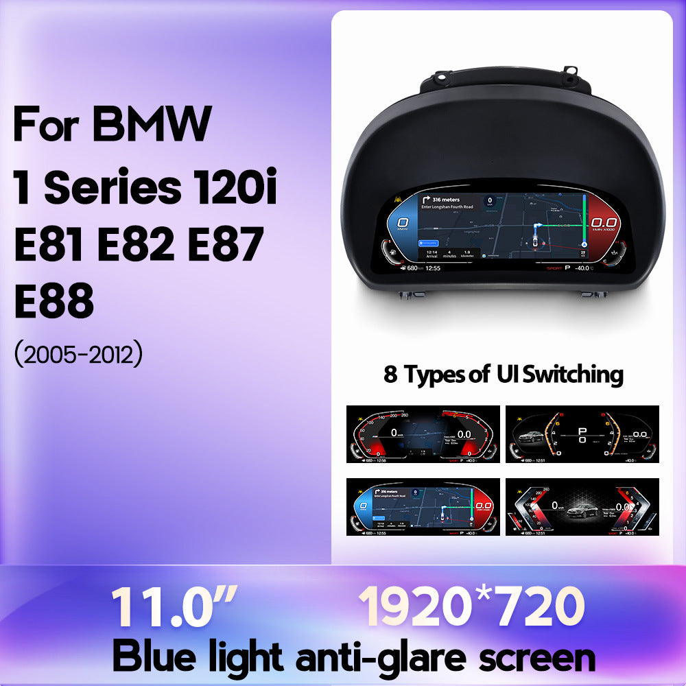 Applicable to BMW 1 Series 120i E81/E82/E87/E88 Upgraded Full LCD Dashboard Wireless Carplay