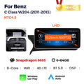 Suitable for c class w204/s204 mercedes-benz c-class ntg4.5 2010-2012 android car navigation