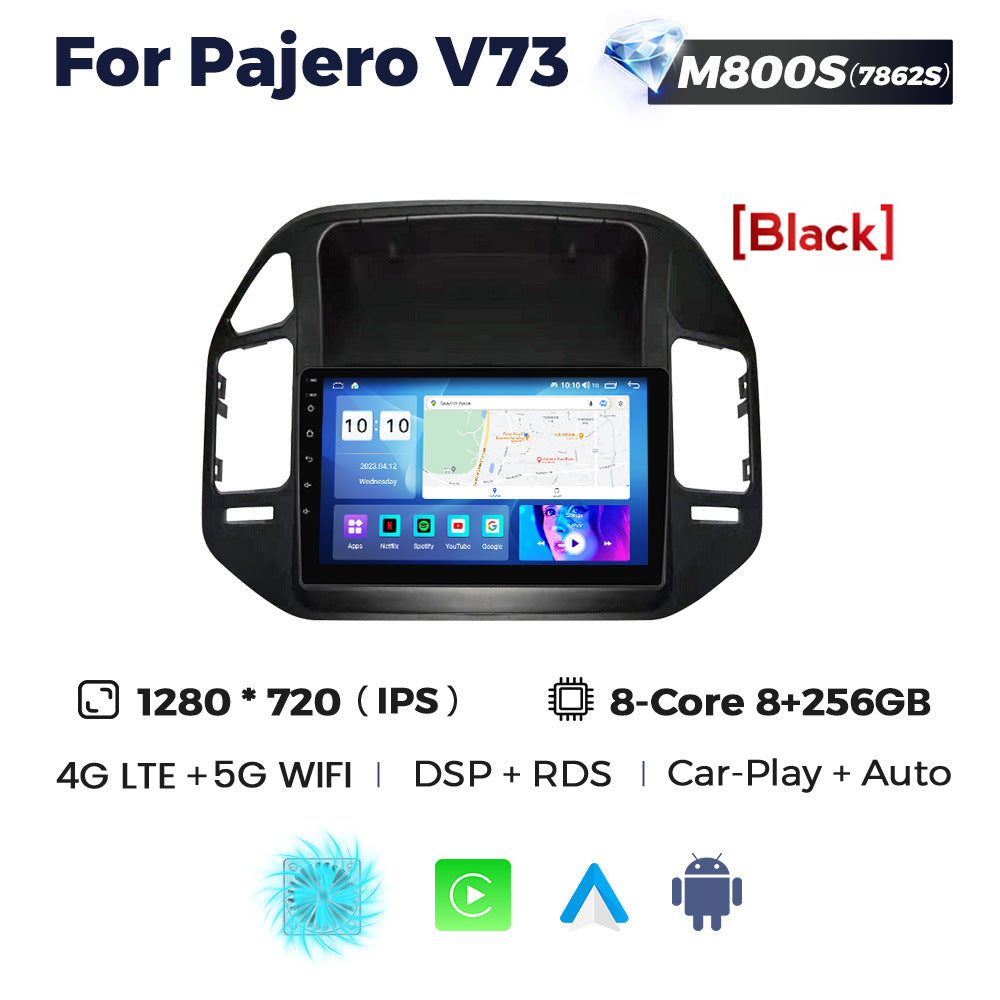 Suitable for mitsubishi pajero pajero v73 car central control large screen gps navigator wireless carplay