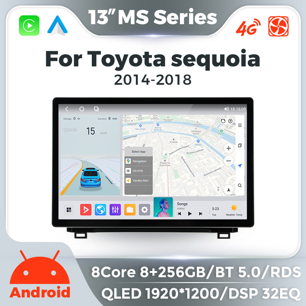 Suitable for toyota sequoia 2014-2018 toyota sequoia tundra 13" large screen android navigator