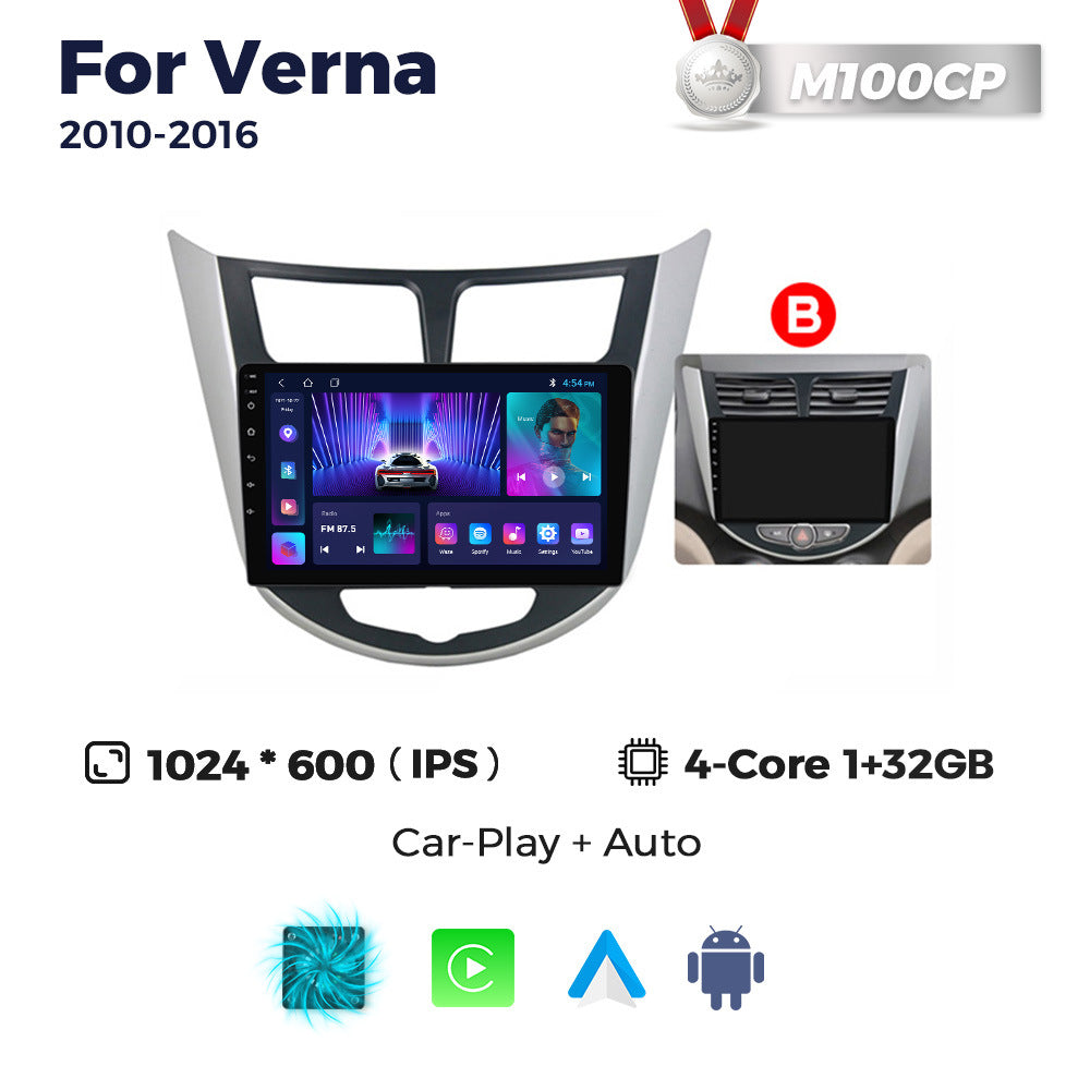 Suitable for hyundai verna android car central control gps navigator wireless carplay