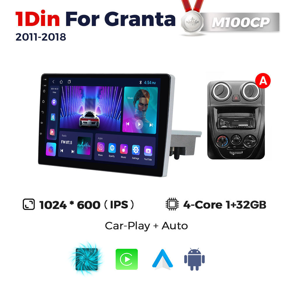 Suitable for single-spindle lada granta car android central control navigation system smart multimedia