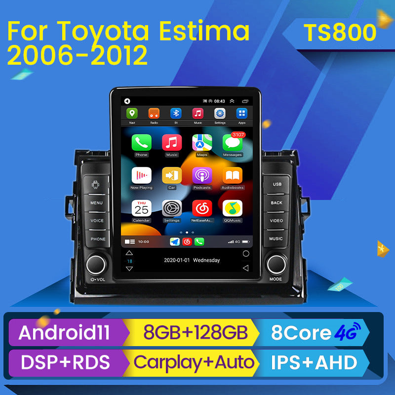 Cross-border wholesale ty estima previa tarago stone monument machine vehicle vertical screen android navigation player