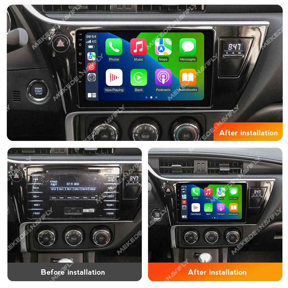 Suitable for replacing the inner of the 2017 corolla, new toyota universal car android navigation system with large screen