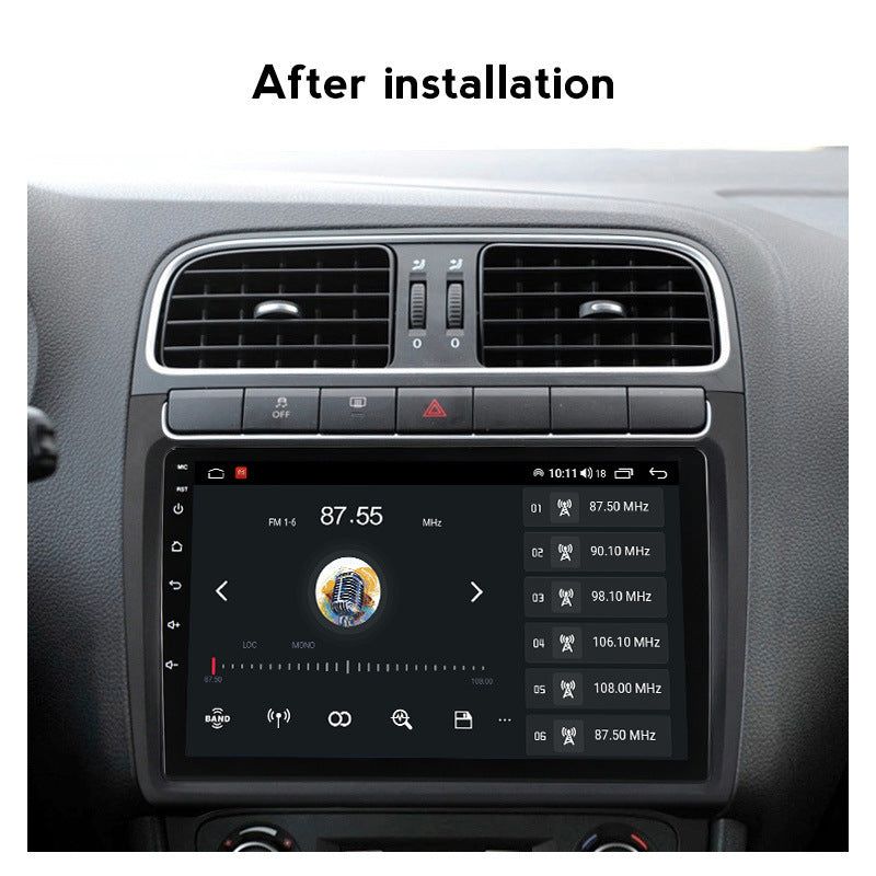 Compatible with Volkswagen, Polo, Passat, Golf, Android large screen, central control in-car navigation screen, 8+128GB