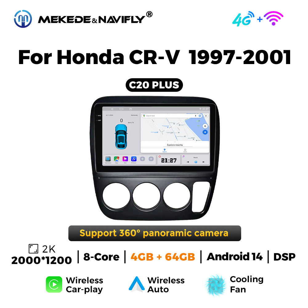 Applicable to Honda CRV 97-01 Android large-screen central control car navigation radio screen