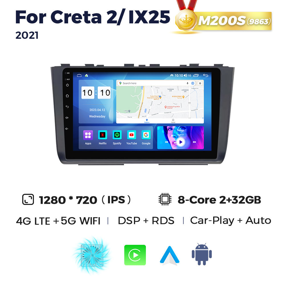Compatible with Hyundai Creta2 IX25 2021 Android Large Screen Central Control Navigation Radio 8+256G