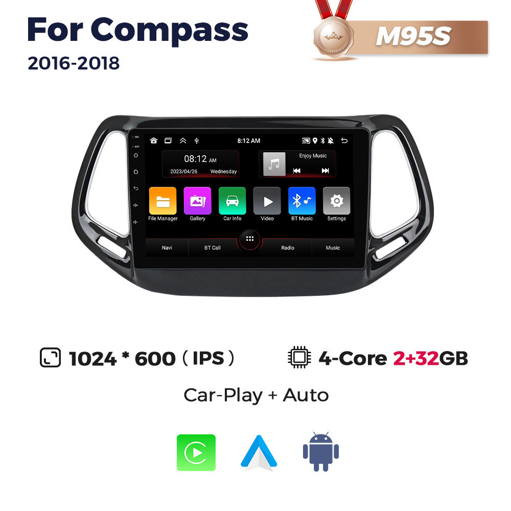 Suitable for 16-18 jeep compass android car navigation wireless carplay