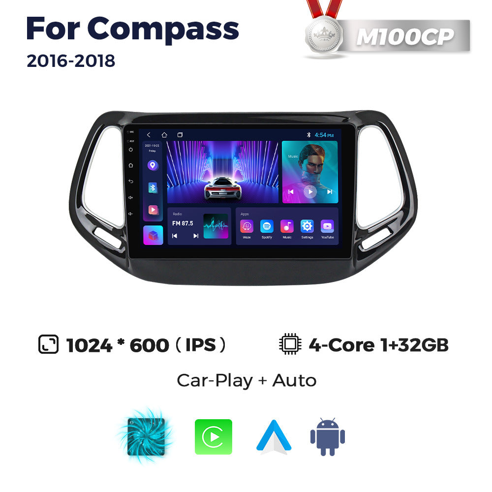 Suitable for 16-18 jeep compass android car navigation wireless carplay