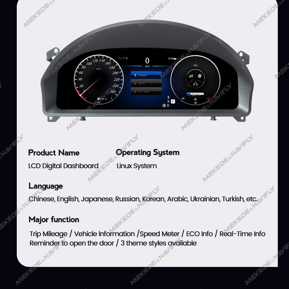 Suitable for benz w207 ntg4.0 ntg4.5 2010-2013 mercedes-benz lcd screen instrument display
