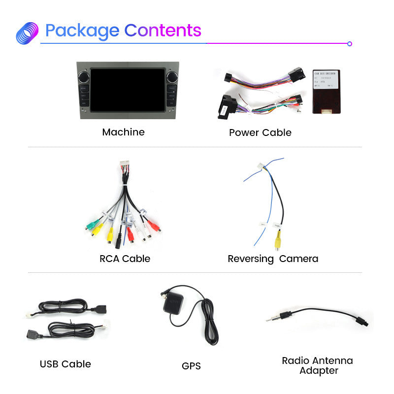 Cross-border special 7-inch Opel Android large-screen GPS car navigator reversing image all-in-one machine overseas version